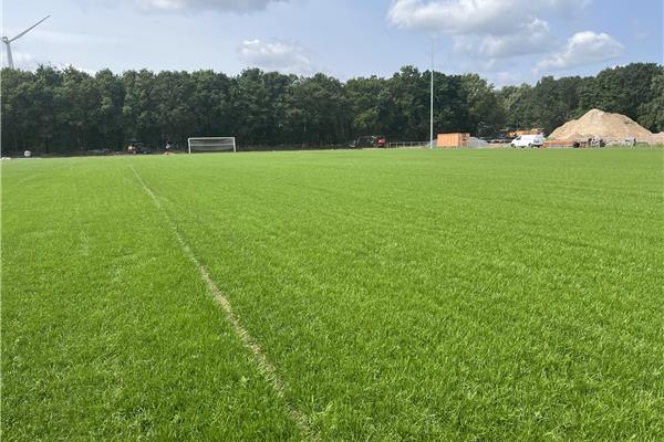 Aménagement parc sportif avec un terrain de football synthétique et deux terrains naturels, petanque, éclairage et infrastructure - Sportinfrabouw NV